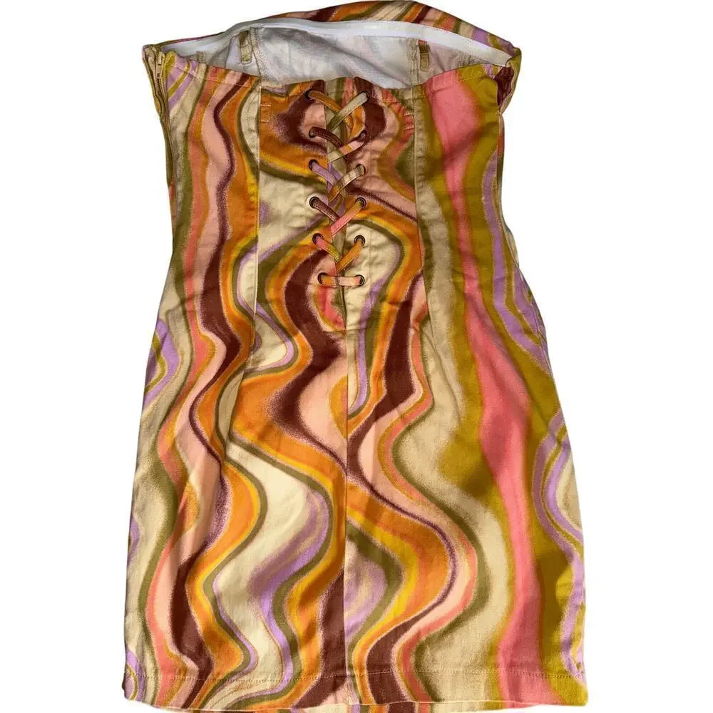 WILD FABLE RETRO STRAPLESS DRESS SIZE XS